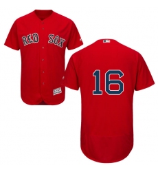Men's Majestic Boston Red Sox #16 Andrew Benintendi Red Flexbase Authentic Collection MLB Jersey