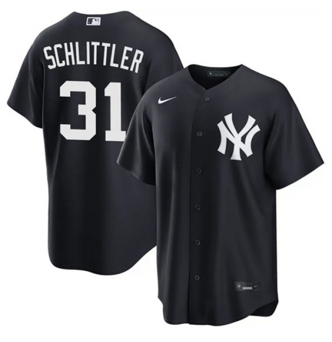 Men's New York Yankees #31 Cam Schlittler Navy 2026 Alternate Stitched Baseball Jersey