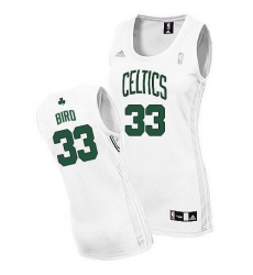 Women's Adidas Boston Celtics #33 Larry Bird Swingman White Home NBA Jersey