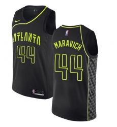 Men's Nike Atlanta Hawks #44 Pete Maravich Swingman Black NBA Jersey - City Edition