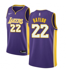 Women's Nike Los Angeles Lakers #22 Elgin Baylor Swingman Purple NBA Jersey - Statement Edition