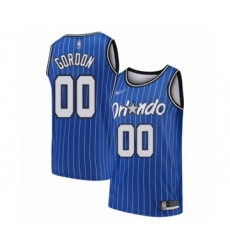 Men's Orlando Magic #00 Aaron Gordon Authentic Blue Hardwood Classics Basketball Jersey