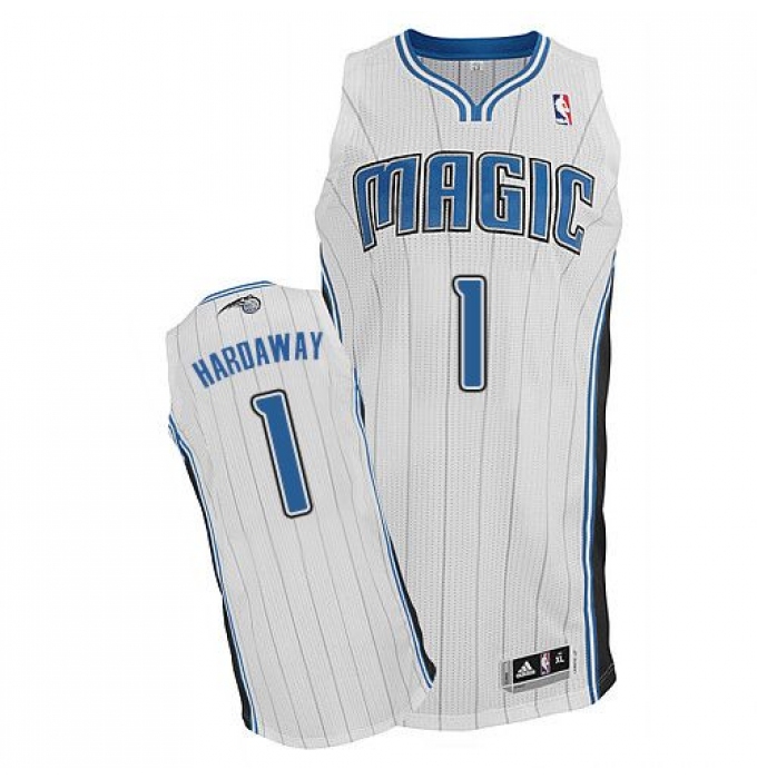 Men's Adidas Orlando Magic #1 Penny Hardaway Authentic White Home NBA Jersey