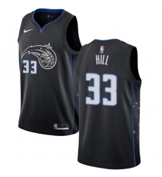 Youth Nike Orlando Magic #33 Grant Hill Swingman Black NBA Jersey - City Edition