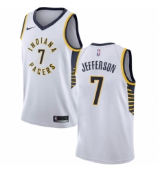 Youth Nike Indiana Pacers #7 Al Jefferson Authentic White NBA Jersey - Association Edition