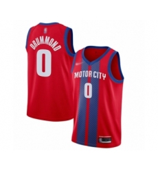 Women's Detroit Pistons #0 Andre Drummond Swingman Red Basketball Jersey - 2019 20 City Edition