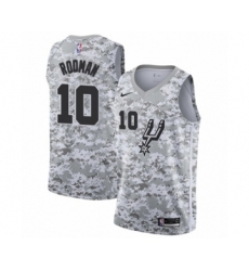 Men's San Antonio Spurs #10 Dennis Rodman White Swingman Jersey - Earned Edition