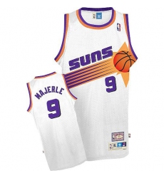 Men's Adidas Phoenix Suns #9 Dan Majerle Authentic White Throwback NBA Jersey