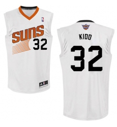 Men's Adidas Phoenix Suns #32 Jason Kidd Authentic White Home NBA Jersey