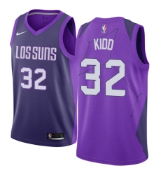 Men's Nike Phoenix Suns #32 Jason Kidd Swingman Purple NBA Jersey - City Edition