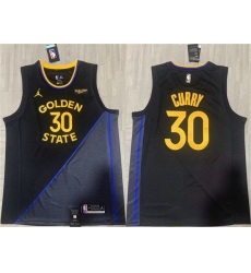 Men's Golden State Warriors #30 Stephen Curry Black 2024-25 Stitched Basketball Jersey