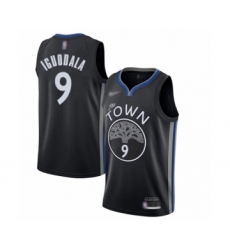 Youth Golden State Warriors #9 Andre Iguodala Swingman Black Basketball Jersey - 2019 20 City Edition