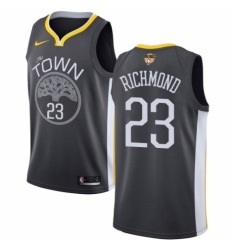 Youth Nike Golden State Warriors #23 Mitch Richmond Swingman Black Alternate 2018 NBA Finals Bound NBA Jersey - Statement Edition