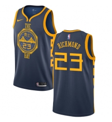 Youth Nike Golden State Warriors #23 Mitch Richmond Swingman Navy Blue NBA Jersey - City Edition