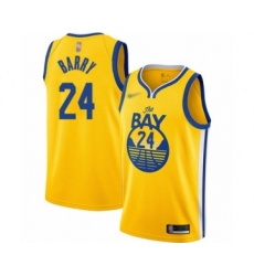 Youth Golden State Warriors #24 Rick Barry Swingman Gold Finished Basketball Jersey - Statement Edition