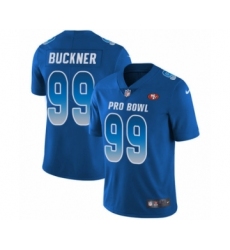 Youth San Francisco 49ers #99 DeForest Buckner Limited Royal Blue NFC 2019 Pro Bowl Football Jersey