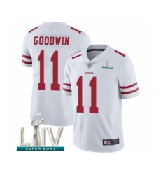 Youth San Francisco 49ers #11 Marquise Goodwin White Vapor Untouchable Limited Player Super Bowl LIV Bound Football Jersey