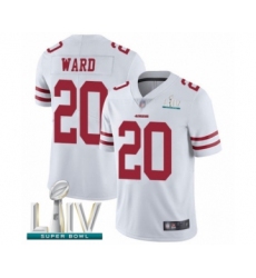 Youth San Francisco 49ers #20 Jimmie Ward White Vapor Untouchable Limited Player Super Bowl LIV Bound Football Jersey