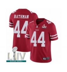 Men's San Francisco 49ers #44 Tom Rathman Red Team Color Vapor Untouchable Limited Player Super Bowl LIV Bound Football Jersey