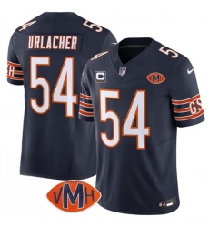 Men's Chicago Bears #54 Brian Urlacher Navy 2025 F.U.S.E. With 4-Star C VMH Vapor Untouchable Limited Football Stitched Jersey