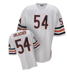 Mitchell and Ness Chicago Bears #54 Brian Urlacher White Authentic Throwback NFL Jersey Mitchell and Ness Chicago Bears #54 Brian Urlacher White Authentic Throwback NFL Jersey