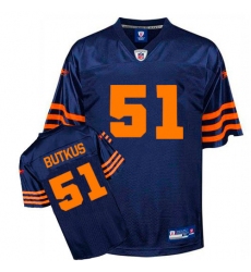 Reebok Chicago Bears #51 Dick Butkus Blue/Orange 1940s Premier EQT Throwback NFL Jersey