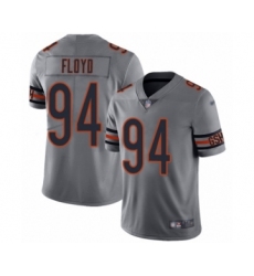Men's Chicago Bears #94 Leonard Floyd Limited Silver Inverted Legend Football Jersey