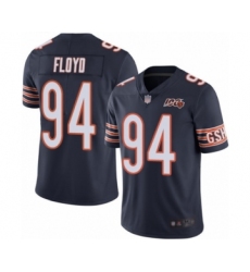 Youth Chicago Bears #94 Leonard Floyd Navy Blue Team Color 100th Season Limited Football Jersey