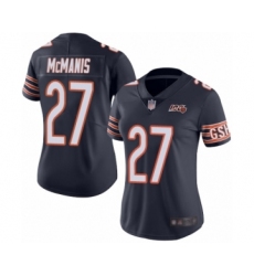 Women's Chicago Bears #27 Sherrick McManis Navy Blue Team Color 100th Season Limited Football Jersey
