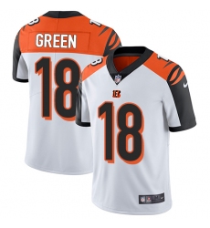 Men's Nike Cincinnati Bengals #18 A.J. Green Vapor Untouchable Limited White NFL Jersey