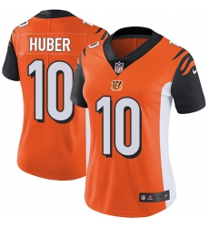 Women's Nike Cincinnati Bengals #10 Kevin Huber Vapor Untouchable Limited Orange Alternate NFL Jersey