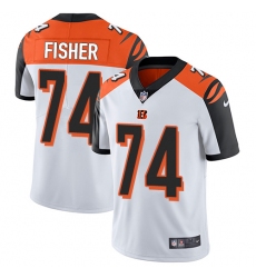 Youth Nike Cincinnati Bengals #74 Jake Fisher Vapor Untouchable Limited White NFL Jersey