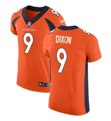Men's Nike Denver Broncos #9 Riley Dixon Orange Team Color Vapor Untouchable Elite Player NFL Jersey