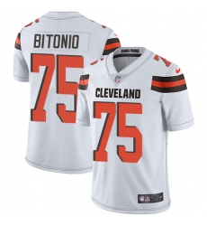 Youth Nike Cleveland Browns #75 Joel Bitonio White Vapor Untouchable Limited Player NFL Jersey