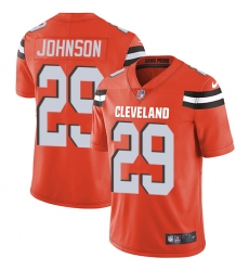 Men's Nike Cleveland Browns #29 Duke Johnson Orange Alternate Vapor Untouchable Limited Player NFL Jersey