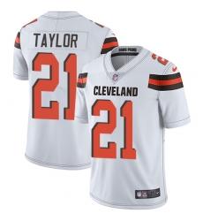 Youth Nike Cleveland Browns #21 Jamar Taylor White Vapor Untouchable Limited Player NFL Jersey