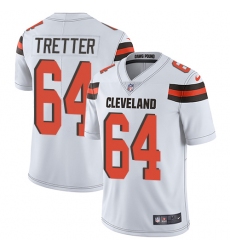 Youth Nike Cleveland Browns #64 JC Tretter White Vapor Untouchable Limited Player NFL Jersey