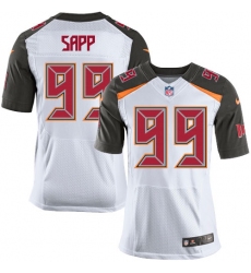 Men's Nike Tampa Bay Buccaneers #99 Warren Sapp Elite White NFL Jersey