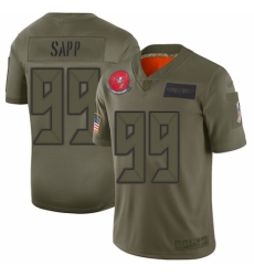 Men's Tampa Bay Buccaneers #99 Warren Sapp Limited Camo 2019 Salute to Service Football Jersey