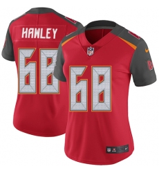Women's Nike Tampa Bay Buccaneers #68 Joe Hawley Elite Red Team Color NFL Jersey