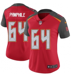 Women's Nike Tampa Bay Buccaneers #64 Kevin Pamphile Elite Red Team Color NFL Jersey