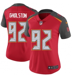 Women's Nike Tampa Bay Buccaneers #92 William Gholston Elite Red Team Color NFL Jersey