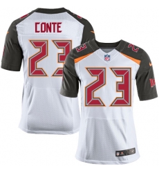 Men's Nike Tampa Bay Buccaneers #23 Chris Conte Elite White NFL Jersey