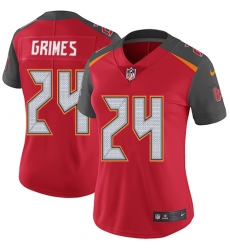Women's Nike Tampa Bay Buccaneers #24 Brent Grimes Elite Red Team Color NFL Jersey