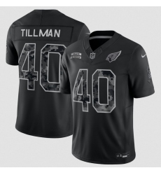 Men's Arizona Cardinals #40 Pat Tillman Black 2026 F.U.S.E. Salute to Service Limited Football Stitched Jersey