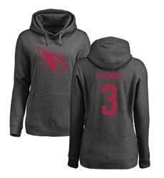 NFL Women's Nike Arizona Cardinals #3 Carson Palmer Ash One Color Pullover Hoodie