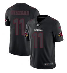 Men's Nike Arizona Cardinals #11 Larry Fitzgerald Limited Black Rush Impact NFL Jersey