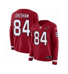 Women's Nike Arizona Cardinals #84 Jermaine Gresham Limited Red Therma Long Sleeve NFL Jersey