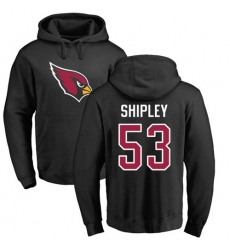 NFL Nike Arizona Cardinals #53 A.Q. Shipley Black Name & Number Logo Pullover Hoodie