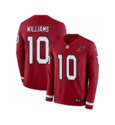 Men's Nike Arizona Cardinals #10 Chad Williams Limited Red Therma Long Sleeve NFL Jersey